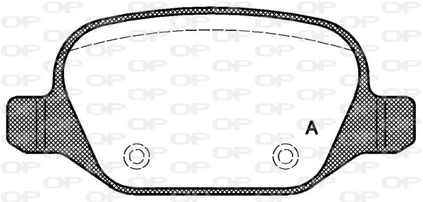 OPEN PARTS Piduriklotsi komplekt,ketaspidur BPA0727.20